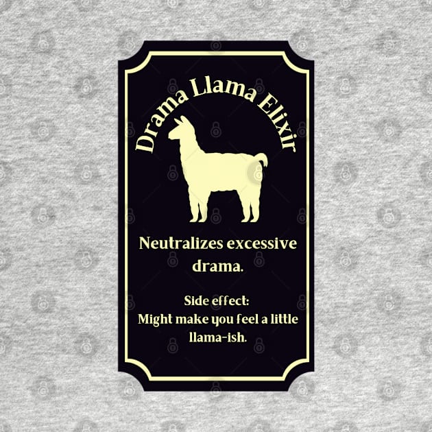 Potion Label: Drama Llama Elixir, Halloween by Project Charlie